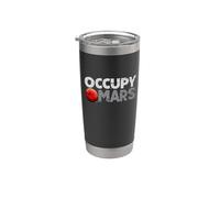 Occupy Mars Space Explorer Planète Astronomie Astronaute Gobelet isotherme en acier inoxydable double paroi