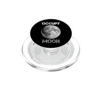 Occupy Moon, Not Mars - Mission Scientifique et technologique Lunaire PopSockets PopGrip pour MagSafe