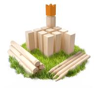 Ocean 5 Kubb - Original Jeu de Société Viking | Jeu en Bois Premium| Jeux de Société Suédois en Bois| Jeu de Réflexion pour Enfants et Adultes