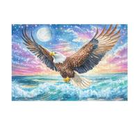 Ocean Aigle Volant dans Les Vagues 1000 Pieces Casse-tête Collectionneur en Carton sans Déformation Haute Difficulté Décoration Murale Collection Cadeau Noël Pas Cher 1000 PCS