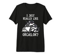 Ocean Animals Lover Orca Kids Orca Whale T-Shirt Haut de Gamme