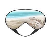 Ocean Beach Masque de sommeil pour homme et femme avec sangle réglable facile pour les voyages