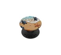 Ocean Beach Turtle PopSockets PopGrip Adhésif