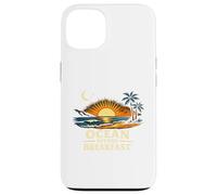 Ocean Before Breakfast Design Beach Sunrise Surf Lifestyle Coque pour iPhone 13