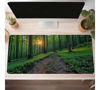 Océan Bleu Tapis de Souris de Jeu, 100 x 50cm XXL Tapis Souris Gaming Grand, Antidérapant Étanche, iExtended Long Clavier Mouse Pad XXL, Accessoire Bureau, pour Gamer, Ordinateur, PC PjY1007 N-5