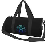 Ocean Blue Tribal Hawaiian Sea Turtle Voyage Bagage Sac de Sport Sac de Sport Pliable à roulettes Noir