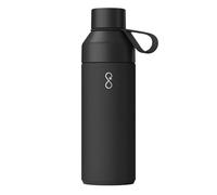 Ocean Bottle Bouteille d'eau réutilisable en acier inoxydable respectueux de l'environnement de 1 L,Anti-fuite, passe au lave-vaisselle,Bouteille isotherme à double paroi sous vide (noir obsidienne)