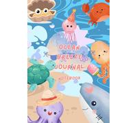Ocean Breeze Journal: pastel watercolor flowers notebook, 120 pages lined, 6" x 9"