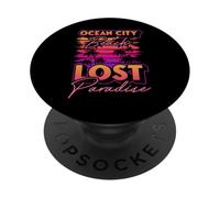 Ocean City Beach Lost Paradise, Maryland PopSockets PopGrip Adhésif