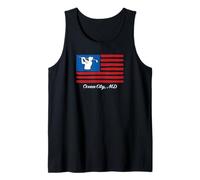 Ocean City Maryland Drapeau américain Club de Golf Débardeur