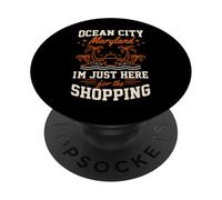 Ocean City, Maryland, Je suis Juste là pour Les Filles Qui Font du Shopping PopSockets PopGrip Adhésif