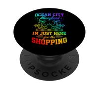 Ocean City, Maryland, Je suis Juste là pour Les Filles Qui Font du Shopping PopSockets PopGrip Adhésif