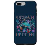 Ocean City NJ - Cadeaux de Vacances d'été et de Plage - Bleu Coque pour iPhone 7 Plus/8 Plus