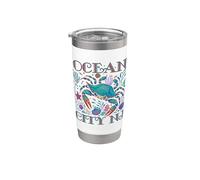 Ocean City NJ - Cadeaux de vacances d'été et de plage - Bleu Gobelet isotherme en acier inoxydable double paroi