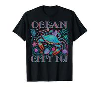 Ocean City NJ - Cadeaux de Vacances d'été et de Plage - Bleu T-Shirt Graphique avec Valeur