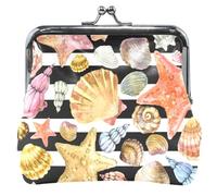 Ocean Creatures Rose Personnalisé Femmes Beau Portefeuille Cuir Boucle Fermeture À Glissière Baiser Petit Portefeuille Pièce De Monne, Créatures Océan Rose, Classique, Ocean Creatures Rose, Classique