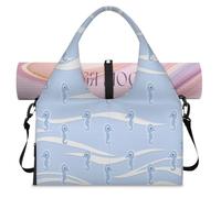 Ocean Cute Sea Horse Sac de sport pour homme et femme Sac de week-end avec compartiment à chaussures Sac fourre-tout à bandoulière pour yoga, gym, voyage, couleur, L, Organiseur de sac