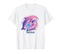 Ocean Dolphin Antiqua Vacation Boho Style Marsouin Plage T-Shirt