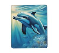 Ocean Dolphin Looking at You 1 tapis de souris, tapis de souris d'ordinateur, glissement facile, durable, portable, bureau et maison, plusieurs tailles