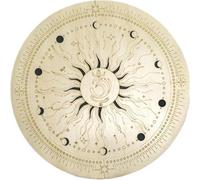 Ocean Drum Disque de pluie, tambour de guérison sonore avec motif soleil et lune, idéal pour la musique spirituelle et le yoga, la méditation, instrument de musique de soulagement de la pression