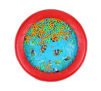 Ocean Drum Wave Perle Tambour doux Son de mer Musique Cadeau Musical Outil (Rouge)