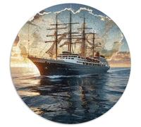 Océan Fantaisie, Puzzle Circulaire 1000 Pièces, Activité Stimulante pour Tous, Parfait pour Collection Ou Cadeau, Adapté Dès 12 Ans, 1000pcs (67.5x67.5cm)