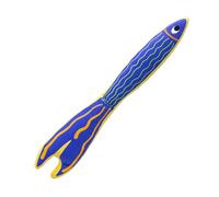 Ocean Fish Dog Toy, Interactive Squeaky Chew Toy for Medium Large Dogs | Durable Plush Material, Squeaky Sound, Ocean Fish Shape, Perfect for Tug Games Blue