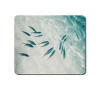 Ocean Fish Tapis de protection supérieur pour lave-linge et sèche-linge - Motif poissons marins aquatiques - Tapis de plage d'été en caoutchouc antidérapant et imperméable pour buanderie - 50,8 x 61