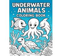 Ocean Friends: A Fun Underwater Coloring Book for Kids Ages 4-8: Whales, Dolphins, Sea Turtles, Jellyfish & 40+ Cute Ocean Animals to Color and Learn About