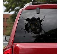 Ocean Gift Lot de 2 autocollants muraux pour voiture Motif panthère Noir 20,3 x 20,3 cm