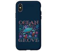 OCEAN GROVE NEW JERSEY BLUE CRAB ÉTÉ PLAGE CADEAUX DE VACANCES Coque pour iPhone X/XS