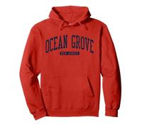 Ocean Grove New Jersey NJ College University Style Bleu Sweat à Capuche