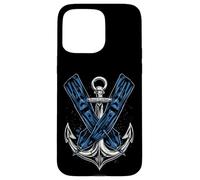 Ocean Guardian Anchor Palmes Coque pour iPhone 15 Pro Max