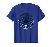 Ocean Intelligence Octopus Art Sea Life T-Shirt, Homme, Bleu Royal, XL