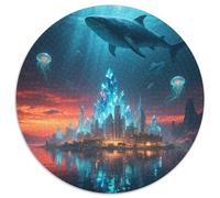 océan interstellaire 1000 Pièces Casse-tête Science Fiction Puzzles Circulaires pour Adultes Et Enfants Classiques Cadeaux Qualité Supérieure 1000pcs (67.5x67.5cm)