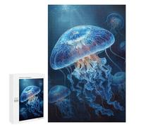 Ocean Jellyfish Glow Puzzle 1000 Pièces Educa Jouet en Bois Cadeau Unique Décoration Intérieure Jeu Éducatif Challenge Toy Adultes Et Enfants À Partir De 14 Ans 1000 PCS