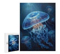 Ocean Jellyfish Glow Puzzle 1000 Pièces Educa Jouet en Bois Cadeau Unique Décoration Intérieure Jeu Éducatif Challenge Toy Adultes Et Enfants À Partir De 14 Ans 500 PCS