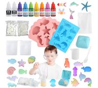 Ocean Kit Fabrication Savon Experiences Scientifiques Enfants, Kit Savon A Faire Soi Meme avec Base De Savon Moule A Savon, Activites Manuelles pour Enfants pour Les Savons Faits à La Main