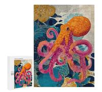 Ocean Life Art Print Puzzle 1000 Pièces Educa Jouet en Bois Cadeau Unique Décoration Intérieure Jeu Éducatif Challenge Toy Adultes Et Enfants À Partir De 14 Ans 500 PCS