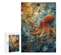 Ocean Life Artistic Octopus Puzzle 1000 Pièces Educa Jouet en Bois Cadeau Unique Décoration Intérieure Jeu Éducatif Challenge Toy Adultes Et Enfants À Partir De 14 Ans 300 PCS