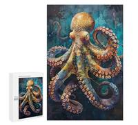Ocean Life Colorful Octopus Art Print Puzzle 1000 Pièces Educa Jouet en Bois Cadeau Unique Décoration Intérieure Jeu Éducatif Challenge Toy Adultes Et Enfants À Partir De 14 Ans 1000 PCS