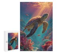 Ocean Life Turtle Adventure Puzzle 1000 Pièces Educa Jouet en Bois Cadeau Unique Décoration Intérieure Jeu Éducatif Challenge Toy Adultes Et Enfants À Partir De 14 Ans 1000 PCS