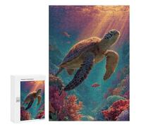 Ocean Life Turtle Adventure Puzzle 1000 Pièces Educa Jouet en Bois Cadeau Unique Décoration Intérieure Jeu Éducatif Challenge Toy Adultes Et Enfants À Partir De 14 Ans 300 PCS
