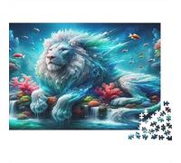 Océan Mythique Lion Casse-tête 1000 Pièces avec Découpe Précise, Jeu De Puzzle Classique activité Zen pour Une Décoration Murale, Idée Cadeau Anniversaire 70x50cm/1000pcs