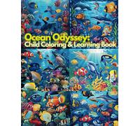 Ocean Odyssey: Child Coloring & Learning Book , A Colorful Journey Through The Underwater World ( Coloring Book For Children )