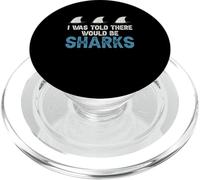 Ocean, on m'a Dit qu'il y aurait des Requins, Shark Weeks PopSockets PopGrip pour MagSafe