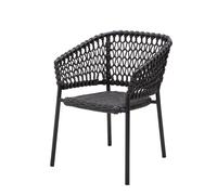 Cane-Line Fauteuil Ocean gris foncé structure en aluminium