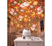 Ocean Projector Light with 3 Films, USB 3W Lamp, 360° Adjustable Base | Dolphins, turtles, fish, jellyfish, and coral onto walls or ceilings.(Christmas)
