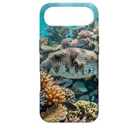 Ocean Puffer Fish Coral Reef Marine Life Scène Design Coque pour iPhone Air
