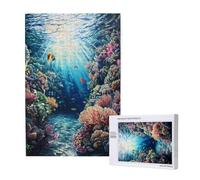 Océan Puzzle Corail 120 Pièces Adultes, DIY Puzzles Classiques Art avec Boîte d'emballage et Photos de Référence, Relaxation/Soulagement du Stress/Jeux Amusants, Creatif Cadeau pour Femme M-1736